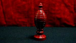 BALL VASE & SILK (RED) by Premium Magic Rote Kugelvase aus Holz Ballpokal