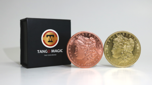 Replica Golden Morgan Hopping Half (Gimmicks and Online Instructions) by Tango Magic Trickmünze