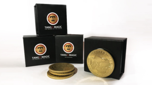 Replica Golden Morgan TUC plus 3 coins (Gimmicks and Online Instructions) by Tango Magic Trickmünzen Set