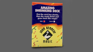 Amazing Shrinking Deck RED by John Kennedy Magic Spielkarten und Schachtel schrumpfen Rot