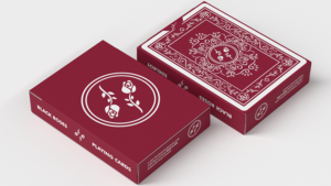 Black Roses Edelrot Playing Cards (Fully Marked) Poker Kartenspiel markiert Rosen weinrot