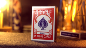 Bicycle 4 Index Red Poker Kartenspiel mit 4 Indizes Video mit 4 Routinen Rot