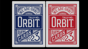 Orbit Tally Ho Circle Back (Red) Playing Cards Astronaut Poker Kartenspiel rot