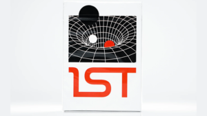 1st V4 Playing Cards (Red) by Chris Ramsay Raumschiff Minimalistisches Poker Kartenspiel rot