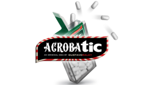 Acrobatic by Gustavo Raley Tic Tac Box stellt sich hin, öffnet sich, Dragee springt raus