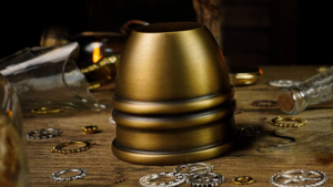 Artistic Chop cup and balls (Brass) by TCC Chop Cup Messing mit Bällen