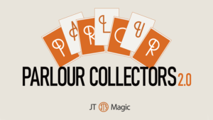 Parlour Collectors 2.0 RED by JT 3 ausgewählte Karten verschwinden und erscheinen zwischen 4 Assen in Weinglas