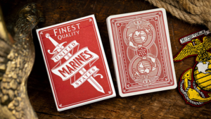 Marines Playing Cards by Kings Wild Project US Marines Eliteeinheit Poker Kartenspiel rot limitiert