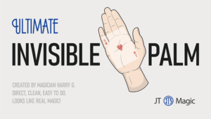 Ultimate Invisible Palm BLUE by JT Asse verschwinden aus Hand und erscheinen auf Tisch Blau