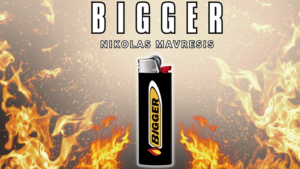 Bigger by Nikolas Mavresis BIC Logo und Feuerzeug vergrößert sich