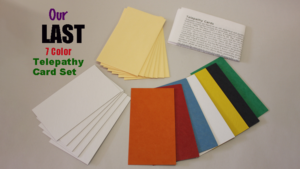 Mental Telepathy Cards (Color) by Chazpro Magic 7 Farben Telepathie Karten Set