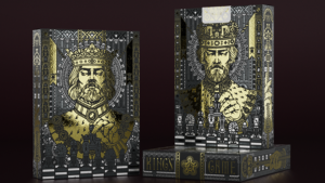 King's Game: Apex Playing Cards Schachfiguren Mittelalter Poker Kartenspiel schwarz