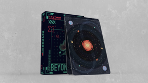 Beyond The Endless Dark Playing Cards Sterne und Planeten Poker Kartenspiel schwarz