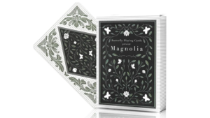 Magnolia White Playing Cards Poker Kartenspiel schwarz