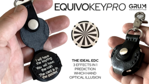 EquivoKey-Pro (Coin) by GRUM® Which Hand Effekt mit Münze Visitenkarten und Schlüsseln