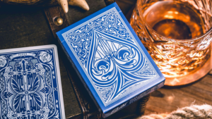 Sanctuary (Blue) Playing Cards Tempel Poker Kartenspiel markiert blau