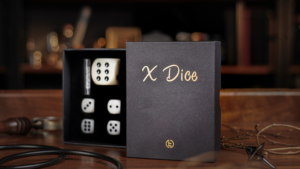 X Dice by TCC Magic Würfelset für klassischen Dai Vernon Trick Spielwürfel Würfel weiß
