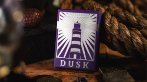 Lighthouse Dusk Playing Cards by EmilySleights Leuchtturm Poker Kartenspiel orange lila