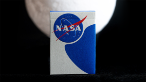 NASA Foil Meatball Logo Playing Cards Raumfahrt Poker Kartenspiel blau silber