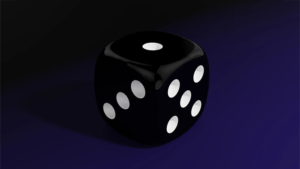 Magnetic Die (Black) by Iarvel Magic magnetischer Würfel für Espionage schwarz