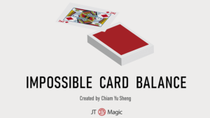 Impossible Card Balance (Red) by Chiam Yu Sheng and JT Karte auf Karte balancieren Rot