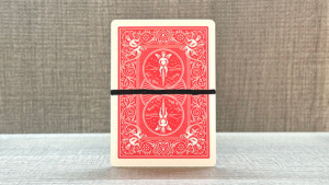 Line by Chiam Yu Sheng and JT Magic (Red) gemalter Strich wandert auf Karten Rot