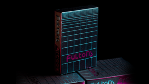 FULTONS Arcade TRON Edition Pink and Blue Foil Playing Cards 80er Jahre Poker Kartenspiel