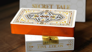 Secret Tale Ragnar MINI White Bee Playing Cards Wikingerkönig Fantasy Mini Poker Spielkarten weiß