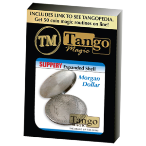 Slippery Expanded Shell (Morgan Silver Dollar w/DVD) by Tango (D0092)