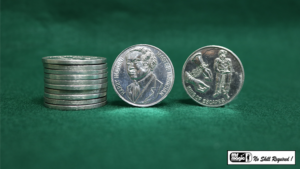 Houdini Palming Coins (12 pieces) by Mr. Magic dünne Palmiermünzen 12 Stück