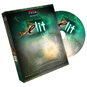 eLit (DVD and Gimmick) by Peter Eggink DVD Wasserzeichen mit Zuschauerkarte in Geldschein zaubern