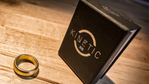 Kinetic PK Ring (Gold) Curved size 8 by Jim Trainer Magnetring 18 mm goldfarben abgerundet