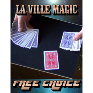 Zuschauerkarte enthüllen mittels anderer Rückenfarbe Free Choice by La Ville Magic video DOWNLOAD