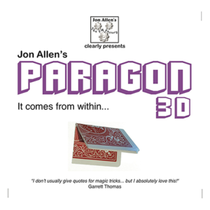 Paragon 3D (DVD and Gimmick) by Jon Allen Karte in transparenter Box