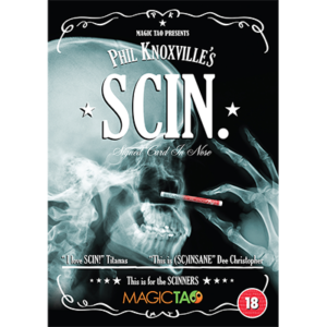 SCIN (Gimmick) by Phil Knoxville unterschriebene Karte in Nase Zaubertrick