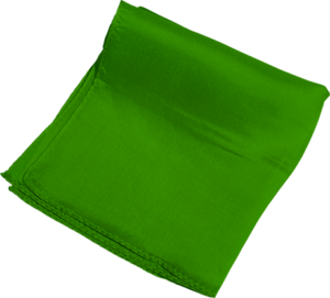 Tuch 15 x 15 cm grün Seidentuch Silk 6" (Green) Magic By Gosh