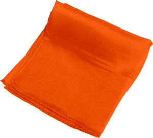 Tuch 60 cm orange Seidentuch Zaubertuch Silk 24" (Orange)