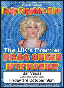 Drag Queen Comedy Stage Hypnosis Course by J.Royle&Lady Sapphire Dior Mixed Media DOWNLOAD Als Drag