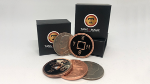Dollar Size Silver Copper Chinese Transposition (CH023) by Tango Magic - Münzverwandlung