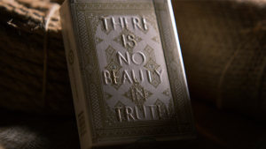 Lies Playing Cards (There is No Beauty in Truth) Poker Kartenspiel weiß mit Prägung
