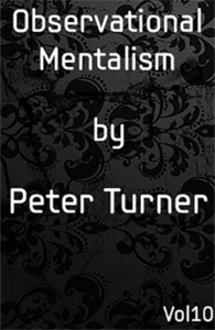 Observational Mentalism (Vol 10) by Peter Turner eBook DOWNLOAD Meisterklasse der Mentalmagie