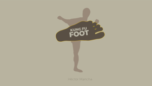 Kung Fu Foot (Gimmick and Online Instructions) by Héctor Mancha Zuschauerkarte mit Fuß fangen