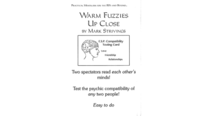 Warm Fuzzies Up Close by Mark Strivings Farbvoraussage mit ESP-Karten und Steinen