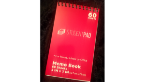 SvenPad® KoD Memo Pad (Red, Single) Roter Forcierblock mit Spiralbindung