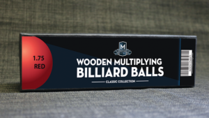 Wooden Billiard Balls (1.75" Red) by Classic Collections Chicagoer Billa 4,5 cm, Rot