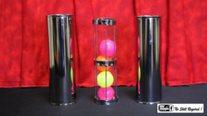 Cage and Cylinder Mystery (Brass) by Mr. Magic Bälle aus leerer Röhre produzieren