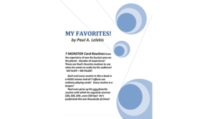 My Favorites! by Paul A. Lelekis eBook DOWNLOAD Sieben neue Kartentricks