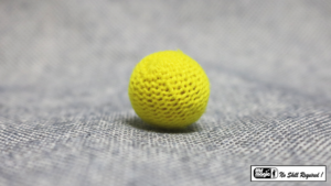 Umhäkelter Ball 1,9 cm gelb für Becherspiel Chop Cup Crochet Ball .75 inch Single (Yellow) by Mr. Magic