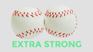 Strong Chop Cup Balls White Leather (Set of 2) by Leo Smetsers Chop-Cup Ball Baseball weiß extrastark 2,5 cm 2 Stück