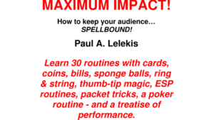 MAXIMUM IMPACT by Paul A. Lelekis eBook DOWNLOAD Neue Tricks und Techniken